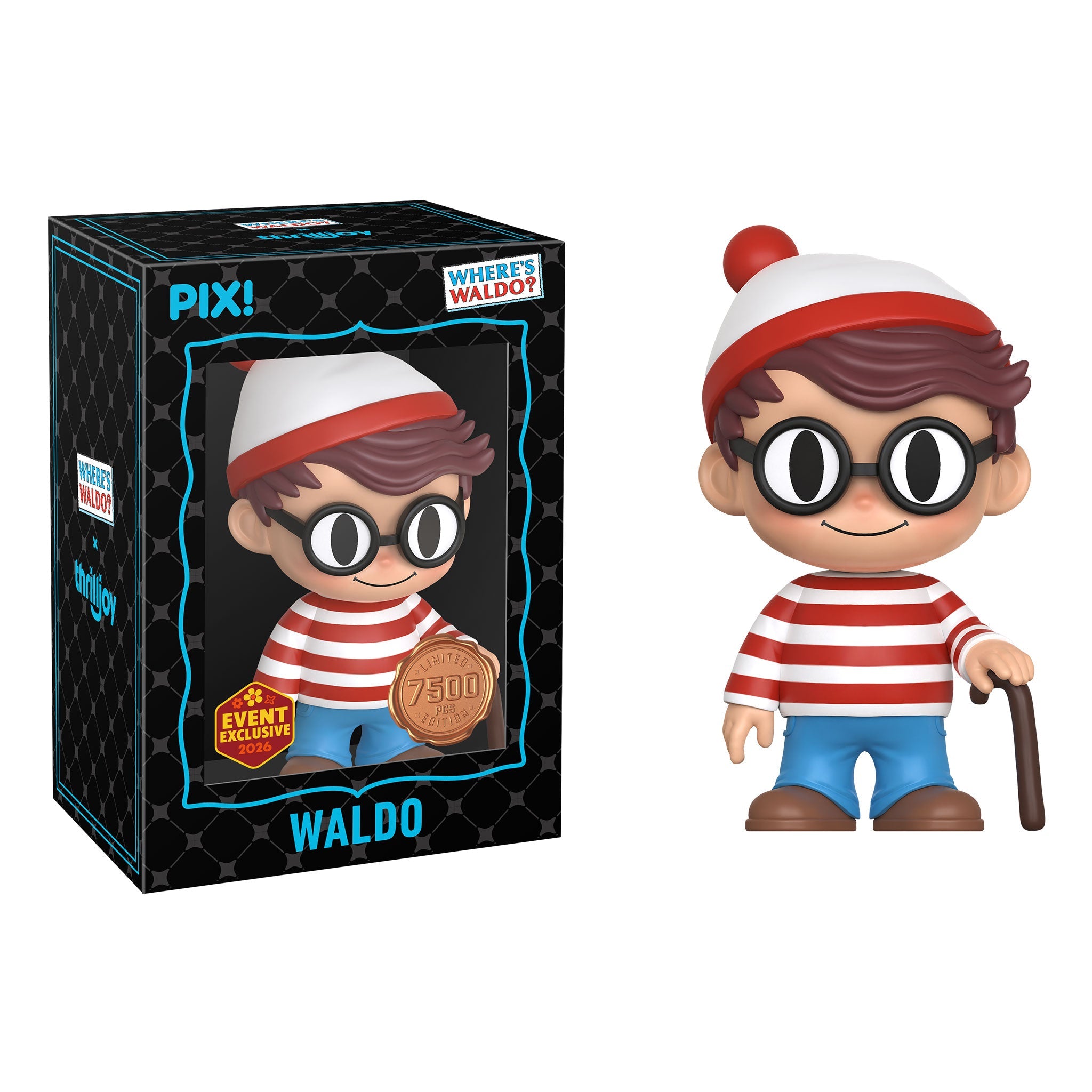 Thrilljoy PIX! Waldo Where's Waldo? LE 7500 [2026 Spring Event Exclusive] (Sealed Case of 24)