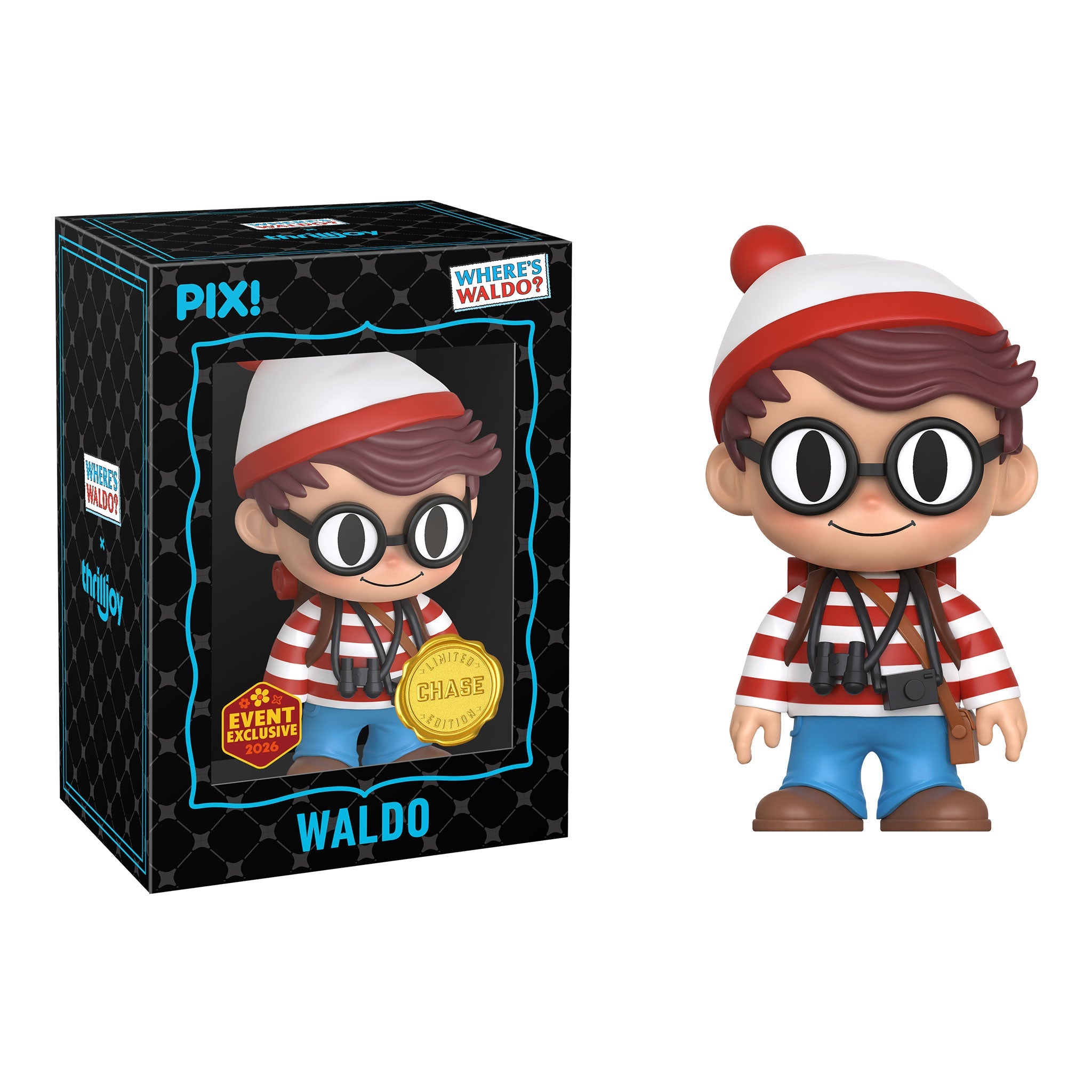 Thrilljoy PIX! Waldo Where's Waldo? LE 7500 [2026 Spring Event Exclusive] (Sealed Case of 24)