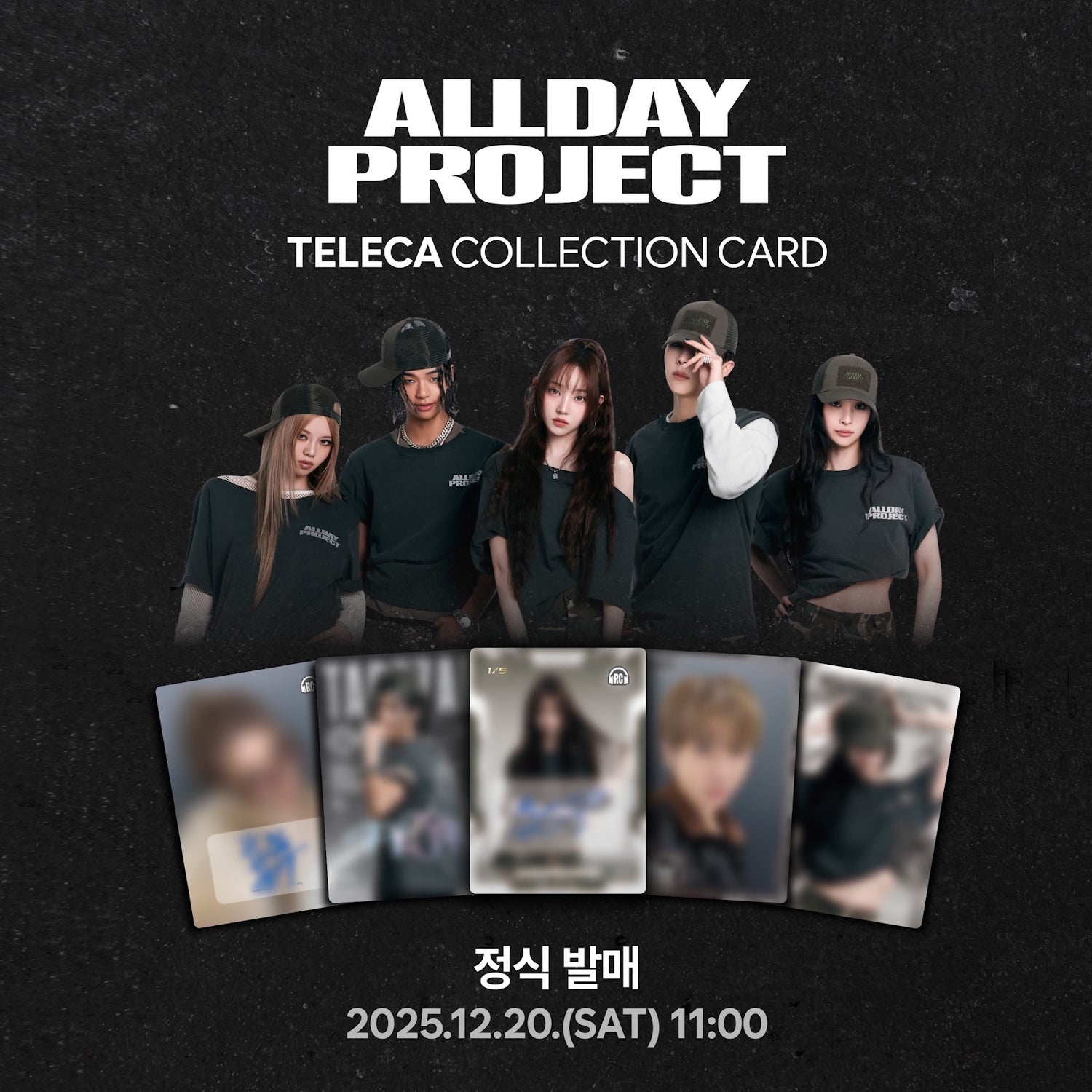 Teleca: AllDay Project - 2025 KPOP Rookie Collection Booster Box - 1 Pack + 1 Graded Rookie