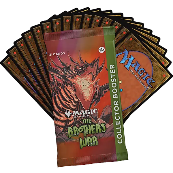 The Brothers' War Collector Booster Box Display