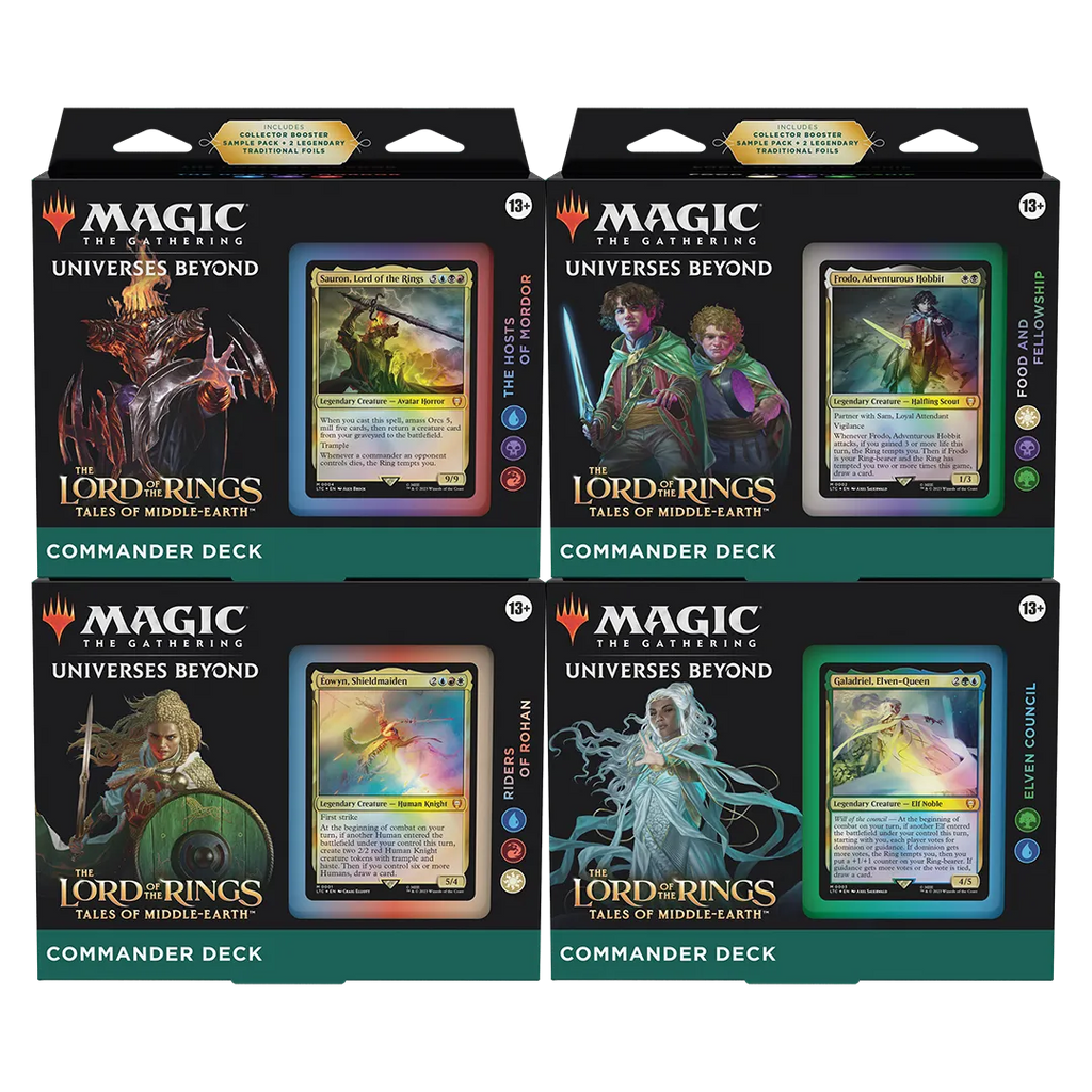 MTG: The Lord of the Rings Tales of Middle-Earth Commander Decks [Set of 4]