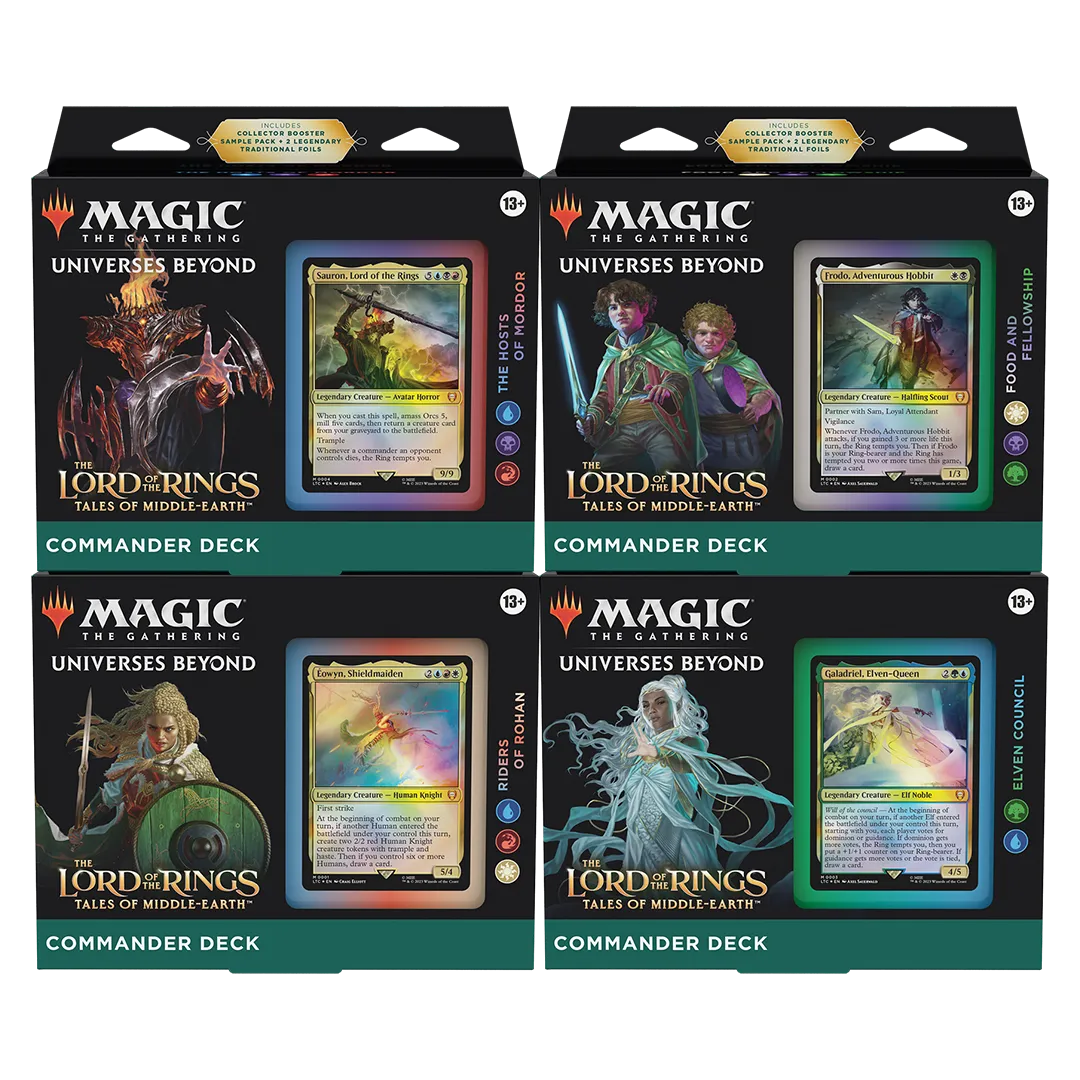 MTG: The Lord of the Rings Tales of Middle-Earth Commander Decks [Set of 4]
