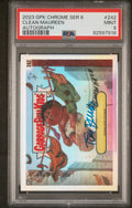 2023 Garbage Pail Kids Chrome-Tom Bunk-Refractor Auto #242 #'d 10/50 PSA 9