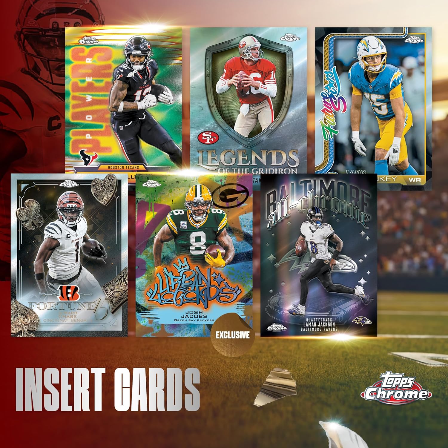 2025 Topps Chrome NFL - Mega Box (42 Cards)