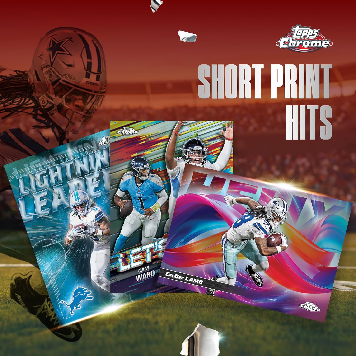2025 Topps Chrome NFL - Mega Box (42 Cards)