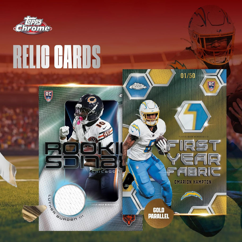 2025 Topps Chrome NFL - Mega Box (42 Cards)