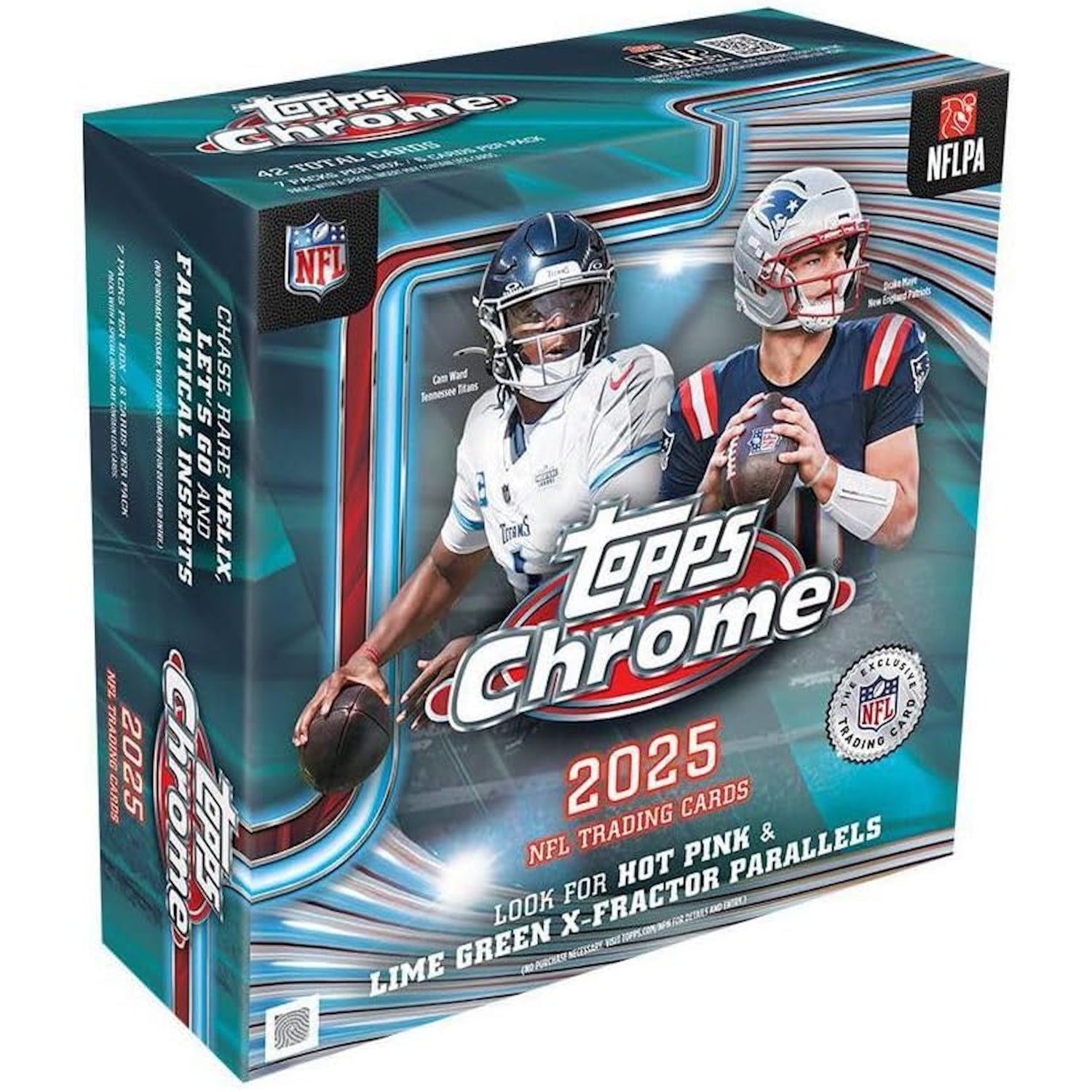 2025 Topps Chrome NFL - Mega Box (42 Cards)