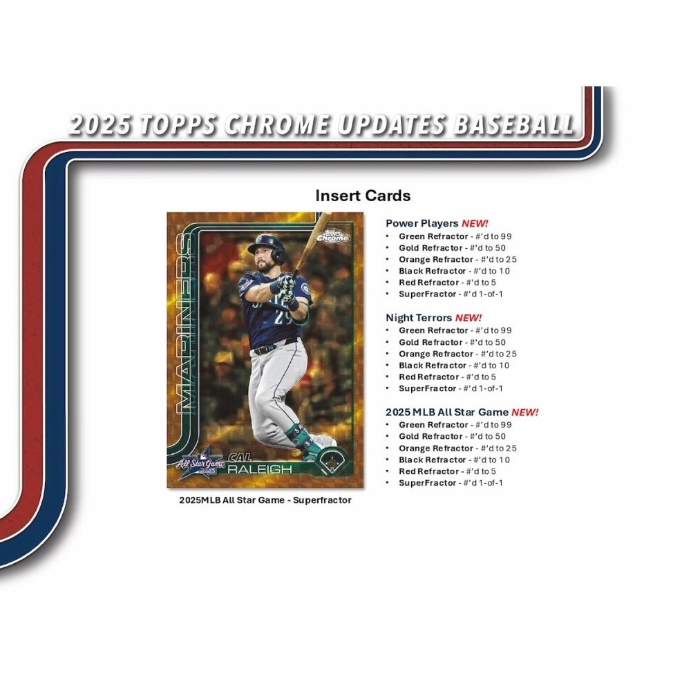 Topps Chrome Update Series Baseball 2025: Mega Box - 7 Packs
