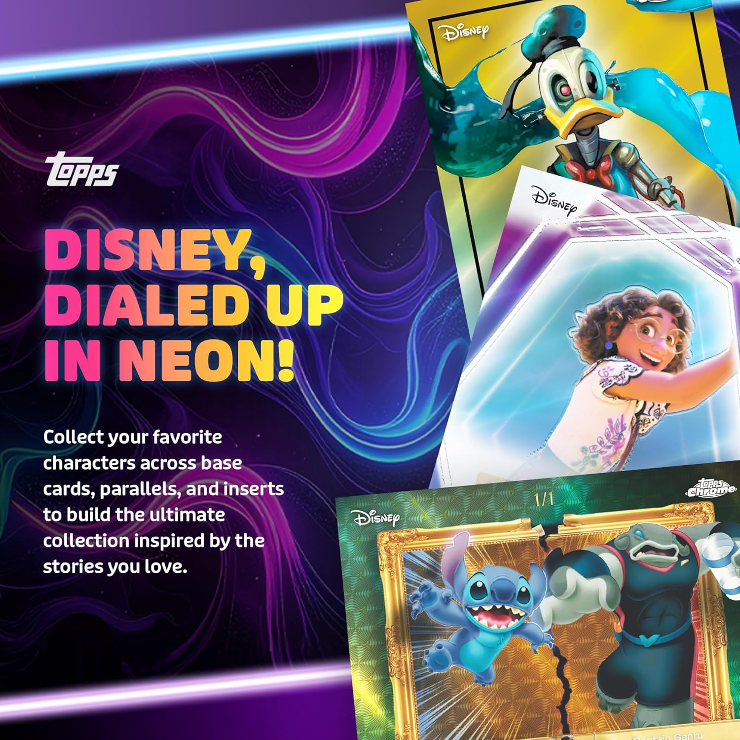 2026 Topps Neon Disney - Mega Box (50 Cards)