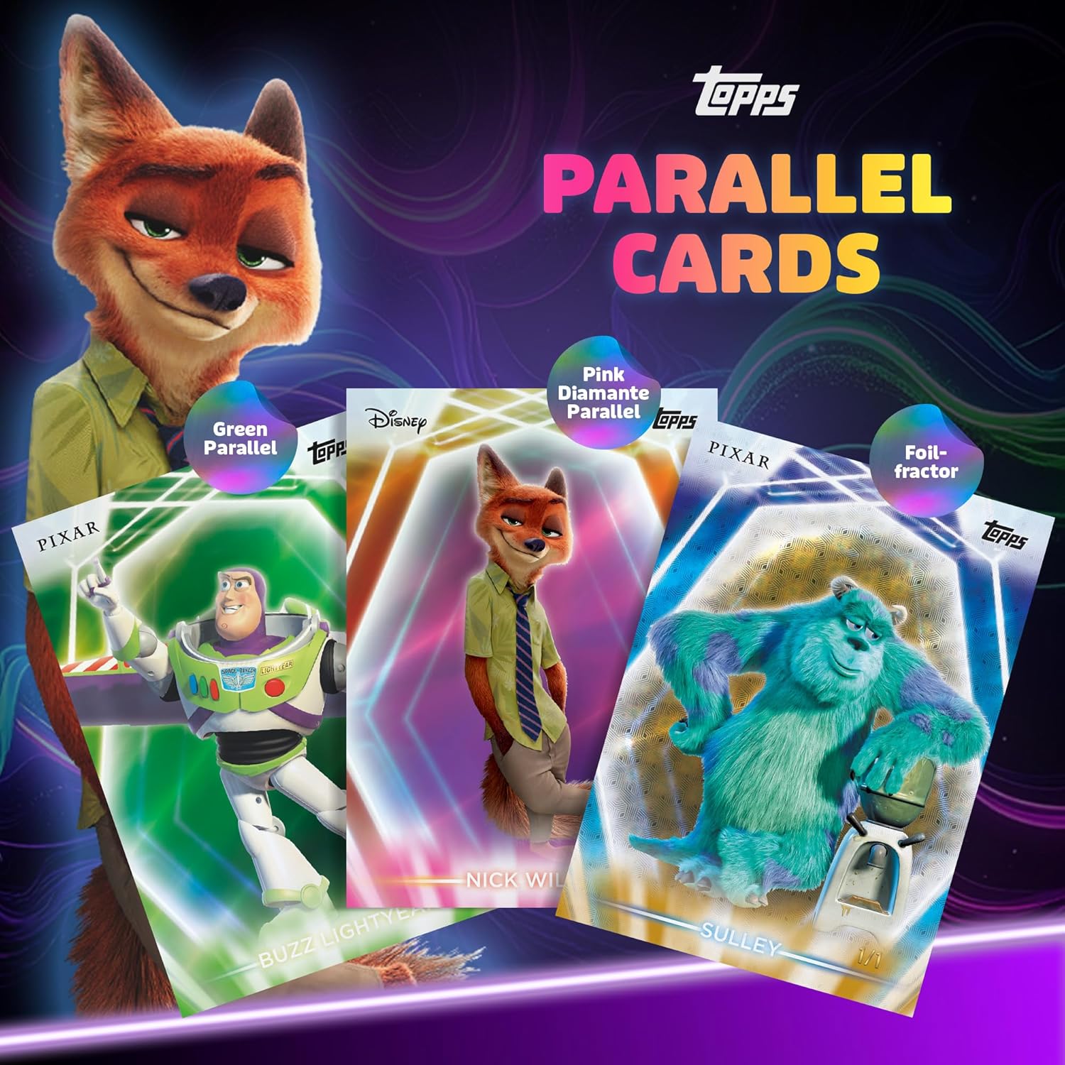 2026 Topps Neon Disney - Mega Box (50 Cards)