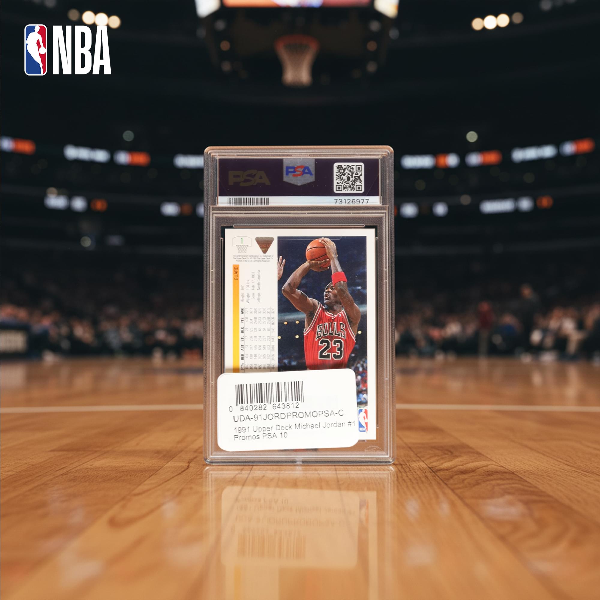NBA 1991 Upper Deck Michael Jordan #1 Promos Card | PSA 10