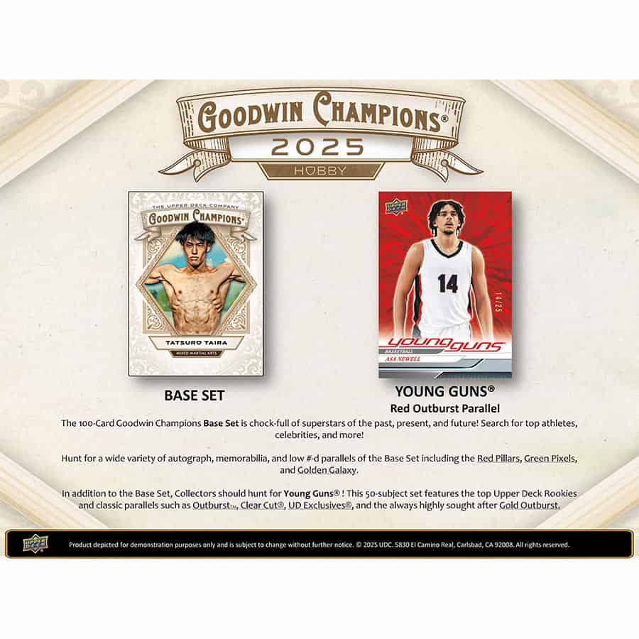 2025 UPPER DECK GOODWIN CHAMPIONS BOOSTER BOX