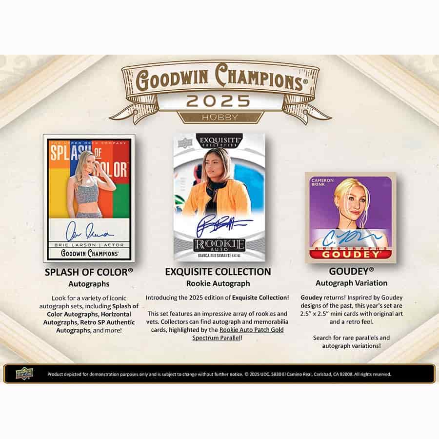 2025 UPPER DECK GOODWIN CHAMPIONS BOOSTER BOX