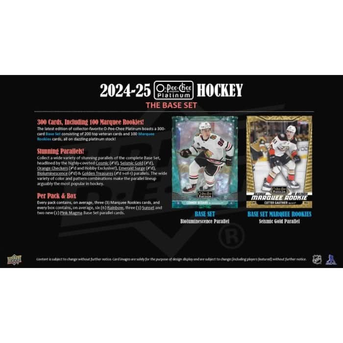 2025 UPPER DECK O-PEE-CHEE PLATINUM HOCKEY HOBBY
