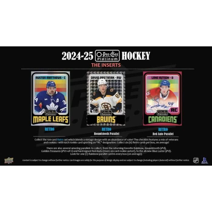 2025 UPPER DECK O-PEE-CHEE PLATINUM HOCKEY HOBBY