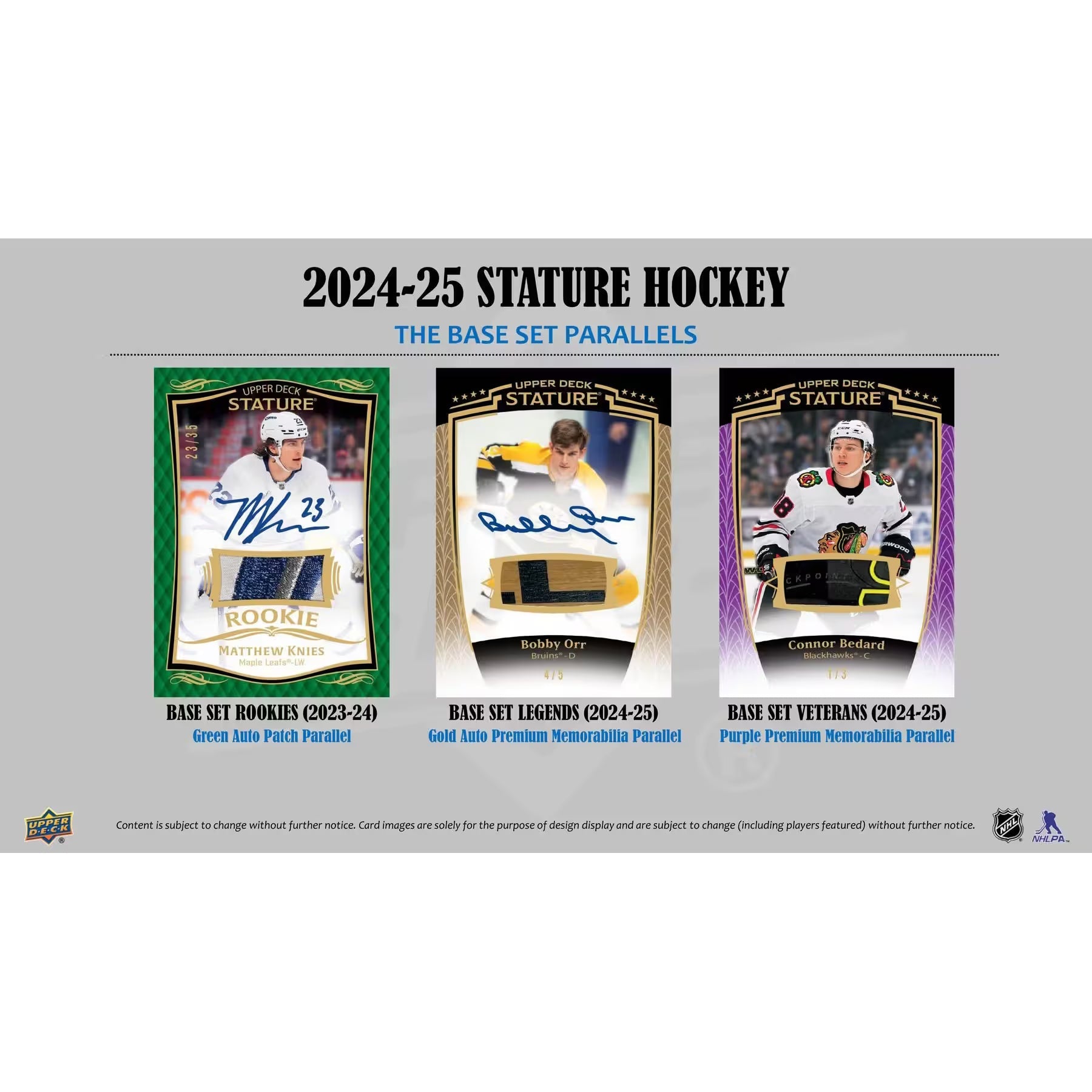 2024-2025 UPPER DECK STATURE HOCKEY