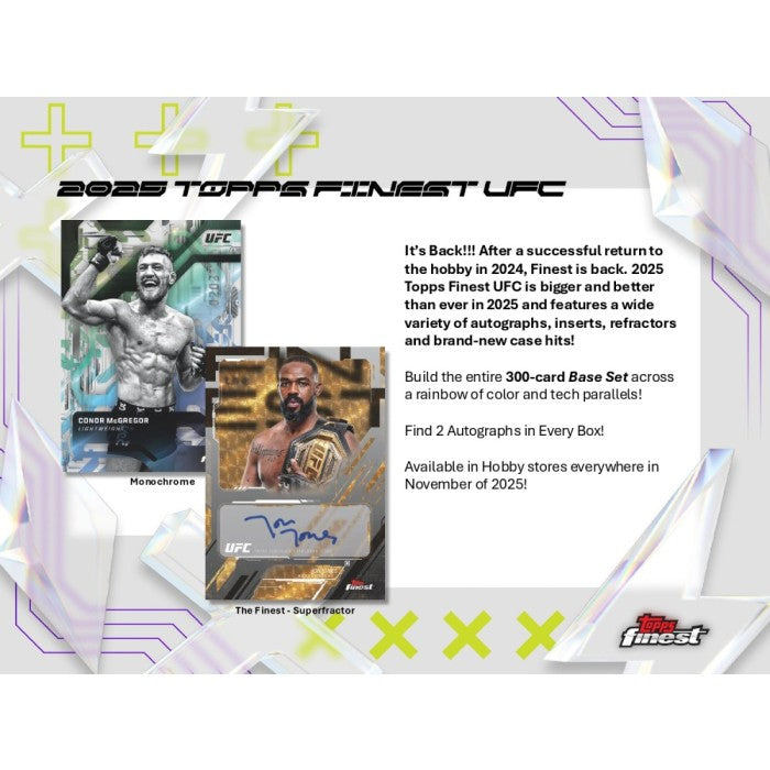 2025 Topps UFC Finest Hobby 8-Box Case