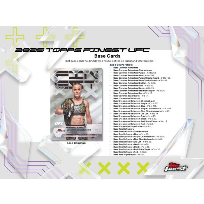 2025 Topps UFC Finest Hobby 8-Box Case