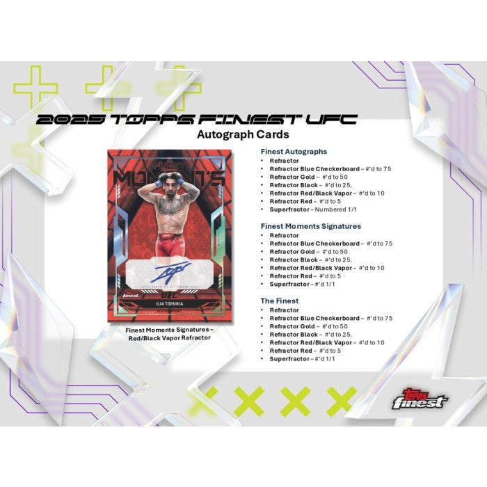 2025 Topps UFC Finest Hobby 8-Box Case
