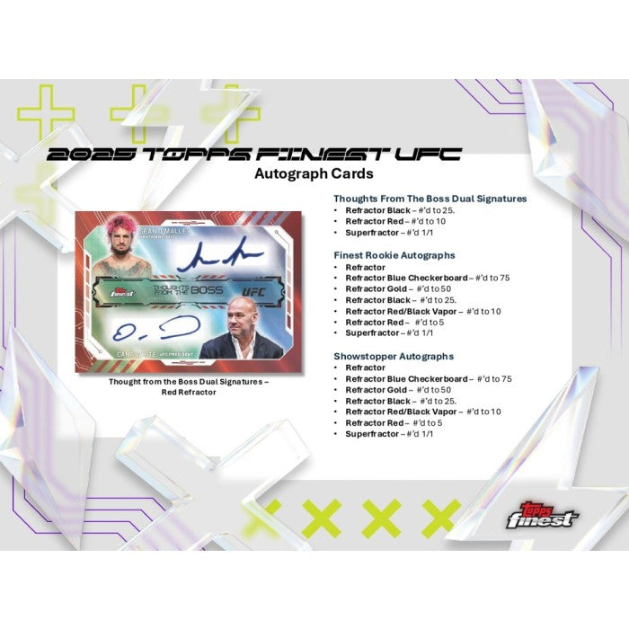 2025 Topps UFC Finest Hobby 8-Box Case