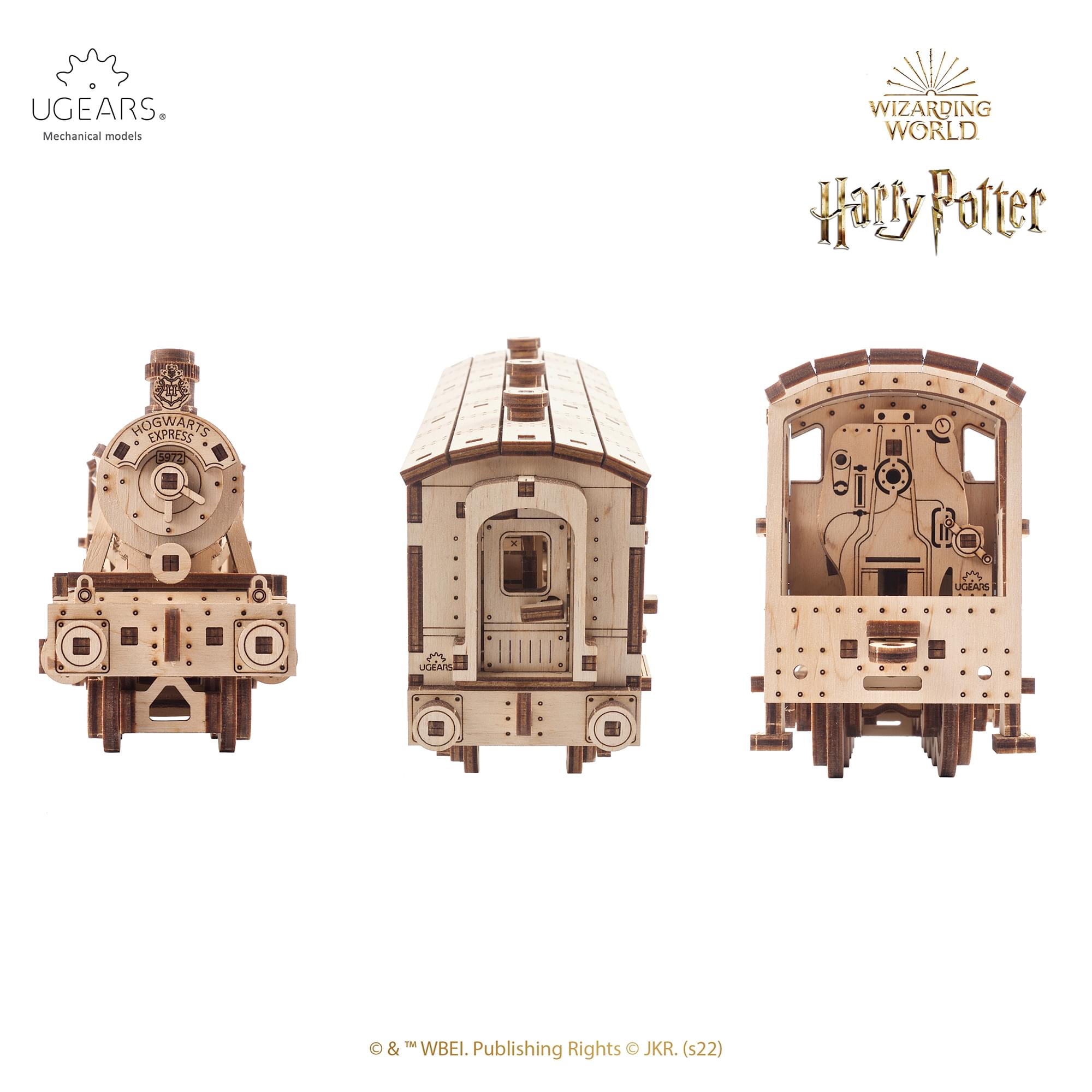 Harry Potter Hogwarts Express 3D Wooden Puzzle Mechanical Model Kit
