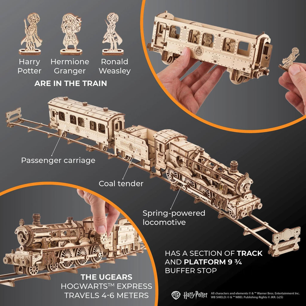 Harry Potter Hogwarts Express 3D Wooden Puzzle Mechanical Model Kit