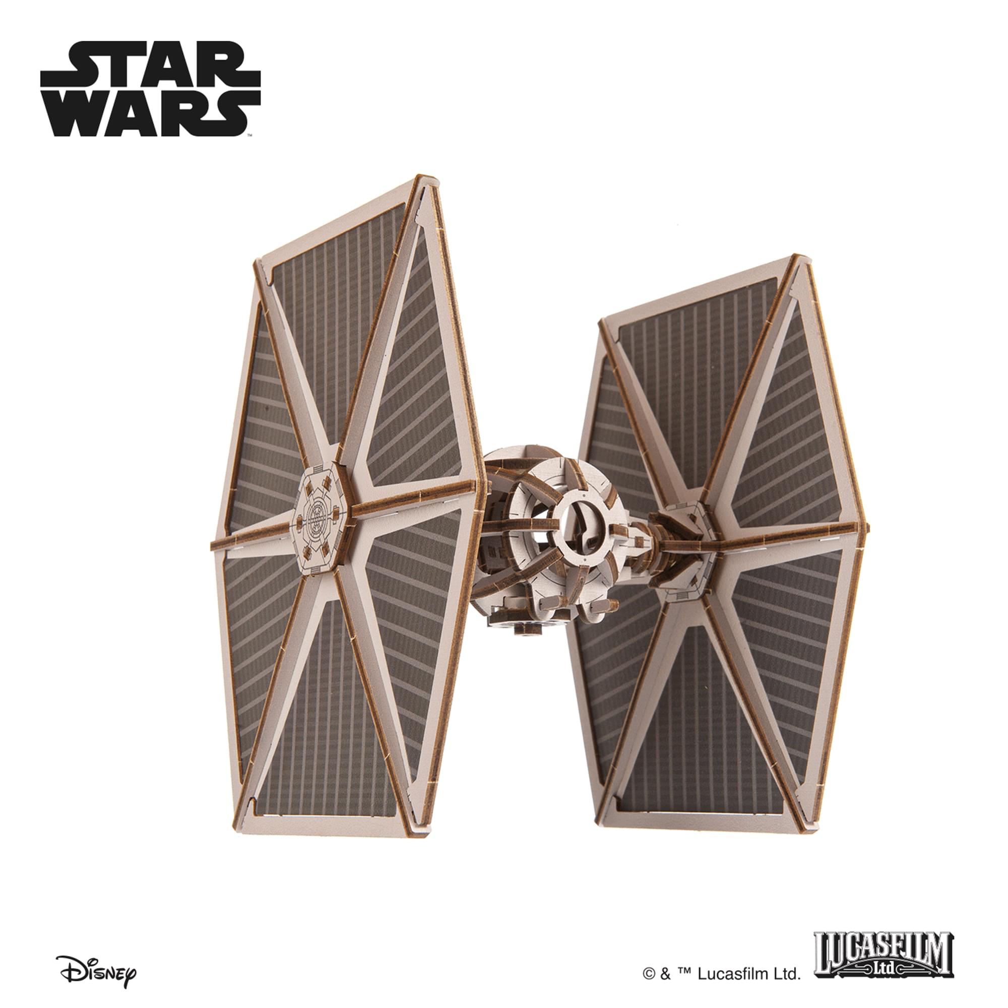 Star Wars TIE Fighter 3D Wooden Puzzle Mechanical Model Kit