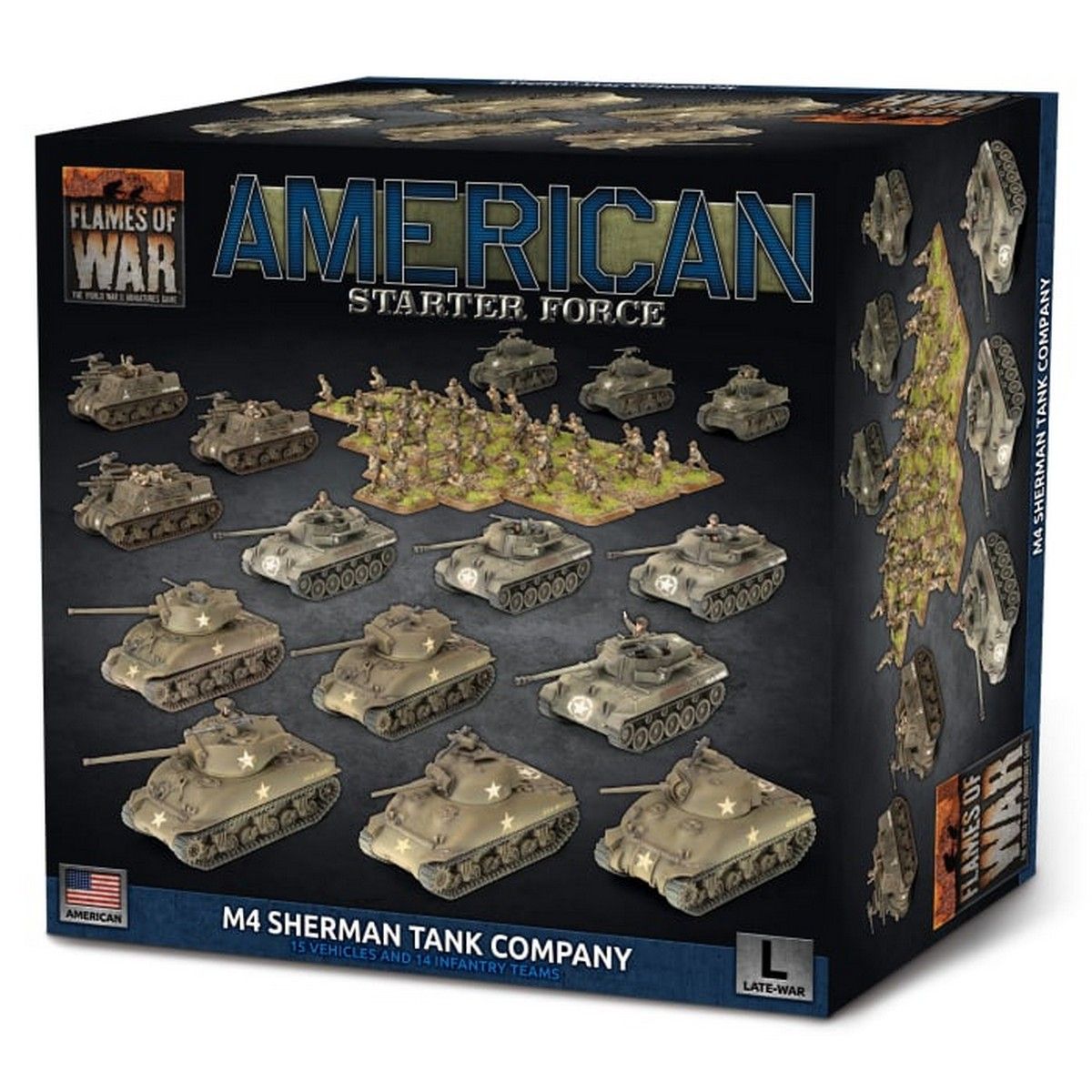 Flames of War American LW Sherman Tank Company Starter Force