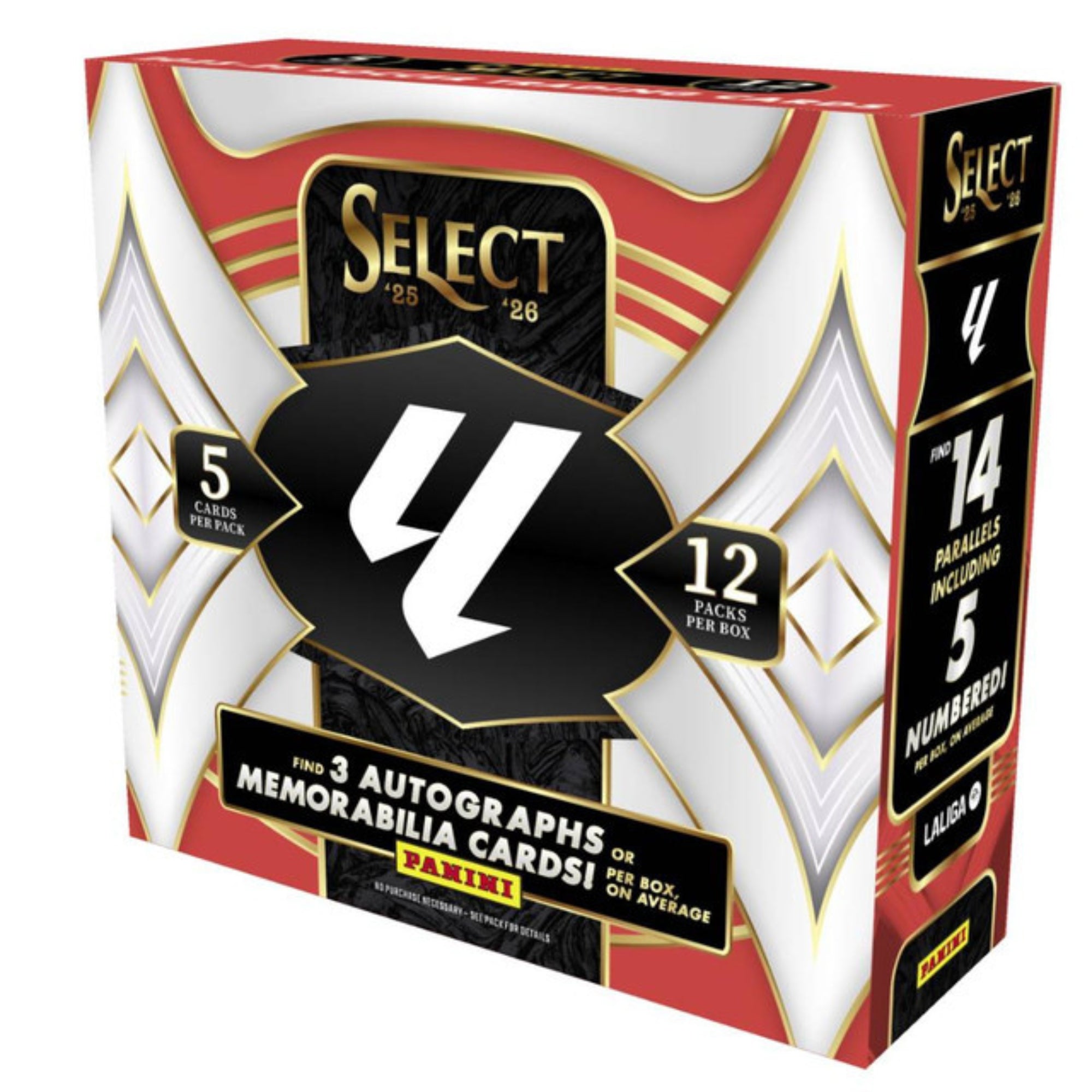 2025/26 Panini Select La Liga Soccer Hobby 12er-Karton