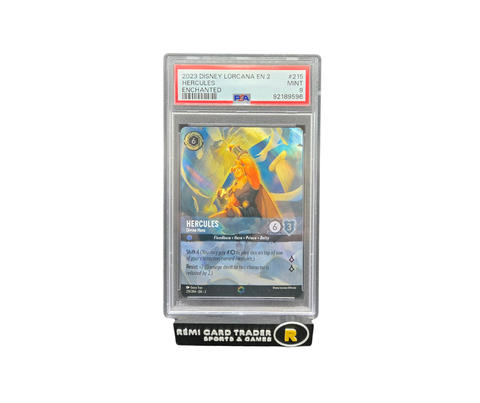 2023 LORCANA HERCULES ENCHANTED (RISE OF THE FLOODBORN) #215 PSA 9 MINT