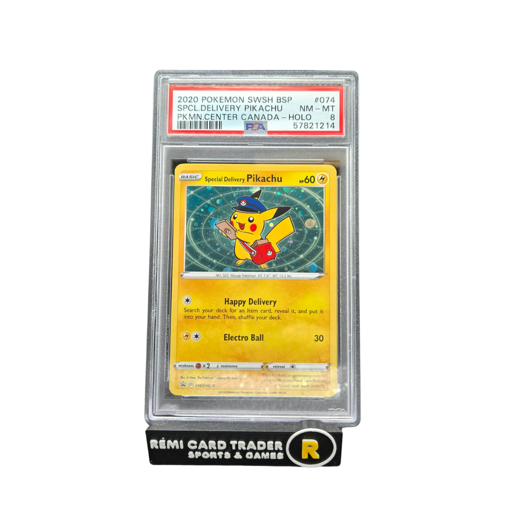 POKÉMON 2020 SPECIAL DELIVERY PIKACHU (SWORD AND SHIELD) #074 PSA NM-MT 8