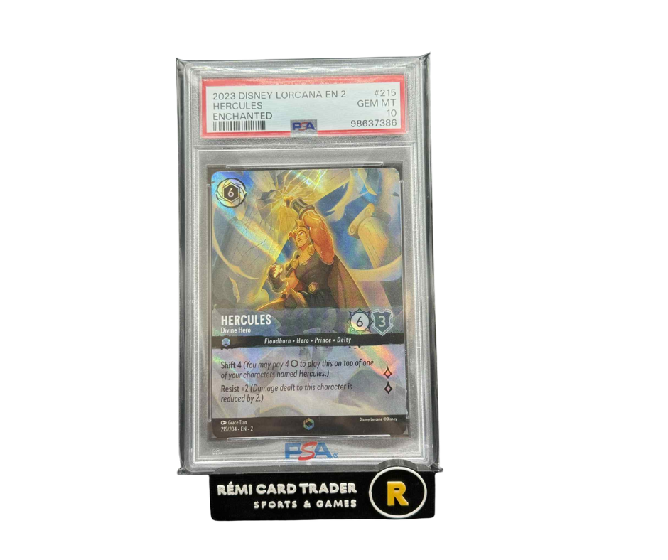 2023 LORCANA HERCULES ENCHANTED (RISE OF THE FLOODBORN) #215 PSA GEM MT 10