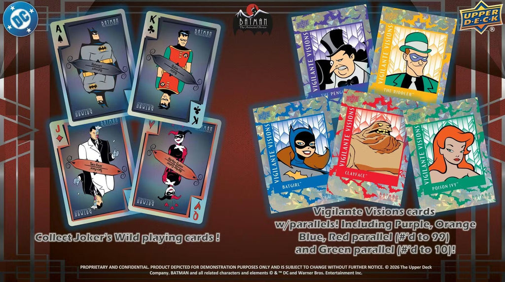 2026 Upper Deck Batman the Animated Series Hobby Box *Kontaktieren Sie uns für eine Bestellung*