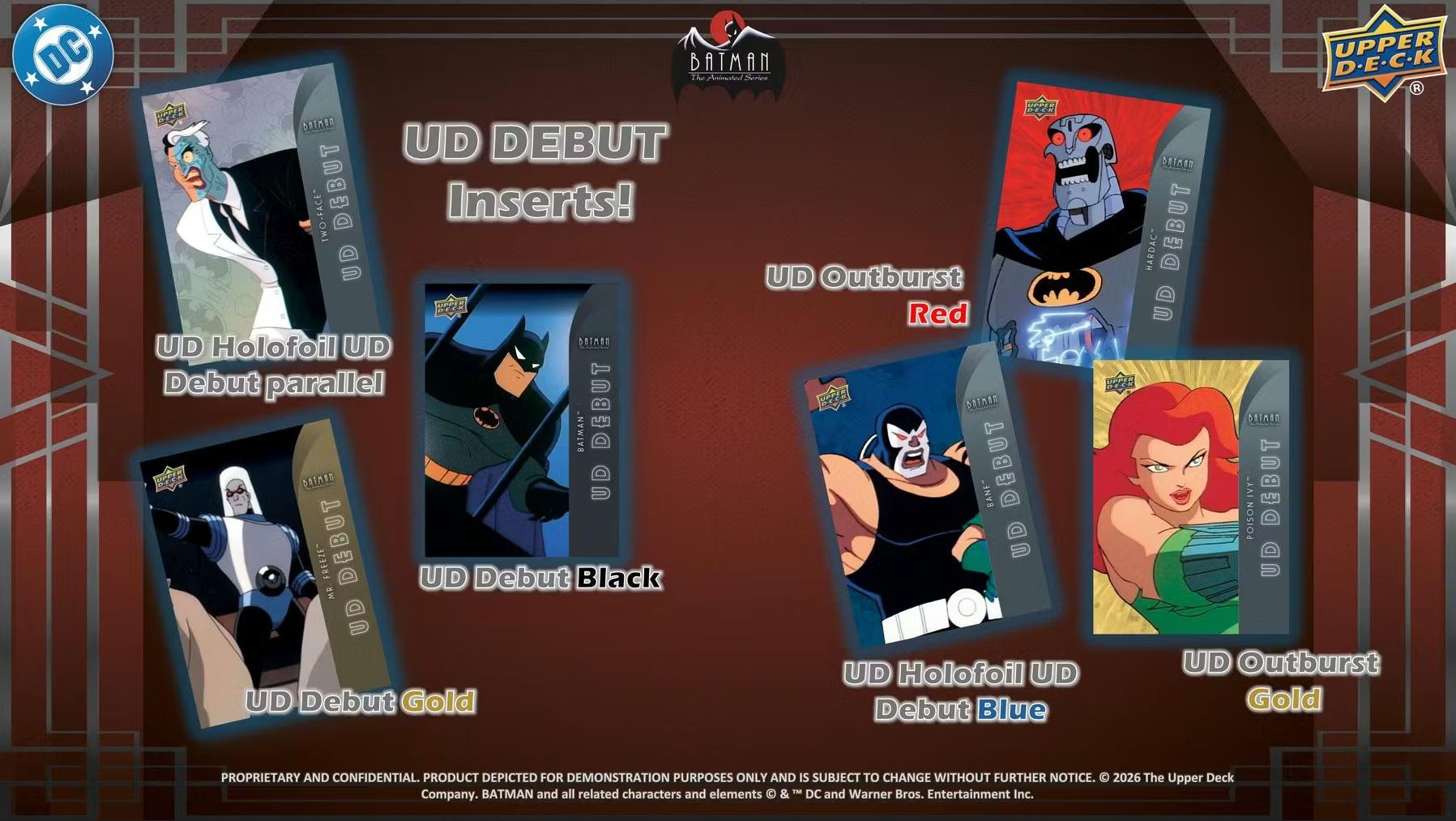 2026 Upper Deck Batman the Animated Series Hobby Box *Kontaktieren Sie uns für eine Bestellung*