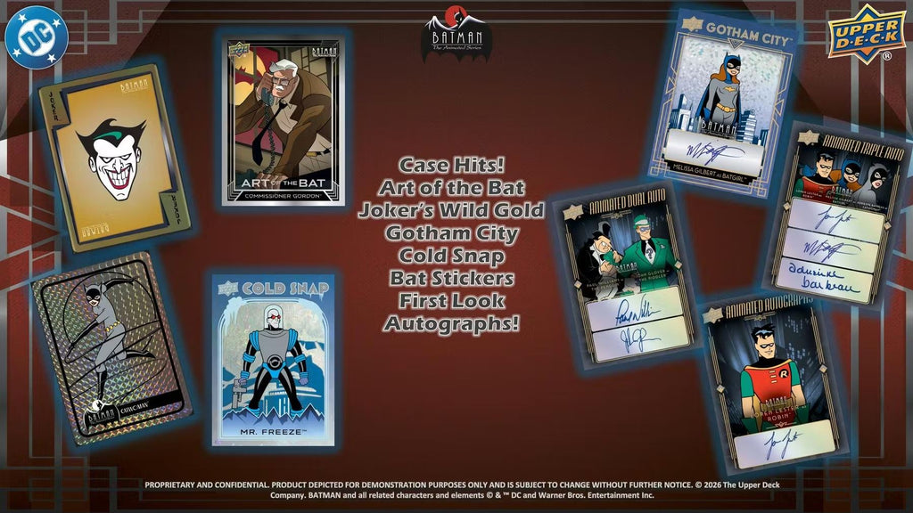 2026 Upper Deck Batman the Animated Series Hobby Box *Kontaktieren Sie uns für eine Bestellung*