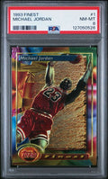 Michael Jordan 1993 Topps Finest #1 PSA 8