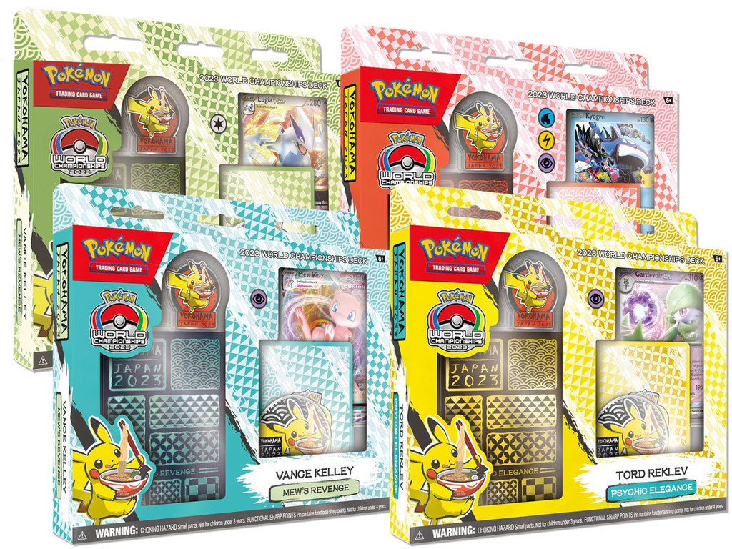 Pokemon World Championships Deck 2023 (Mew, Lugia, Kyogre, Gardevoir) Sealed Display Case