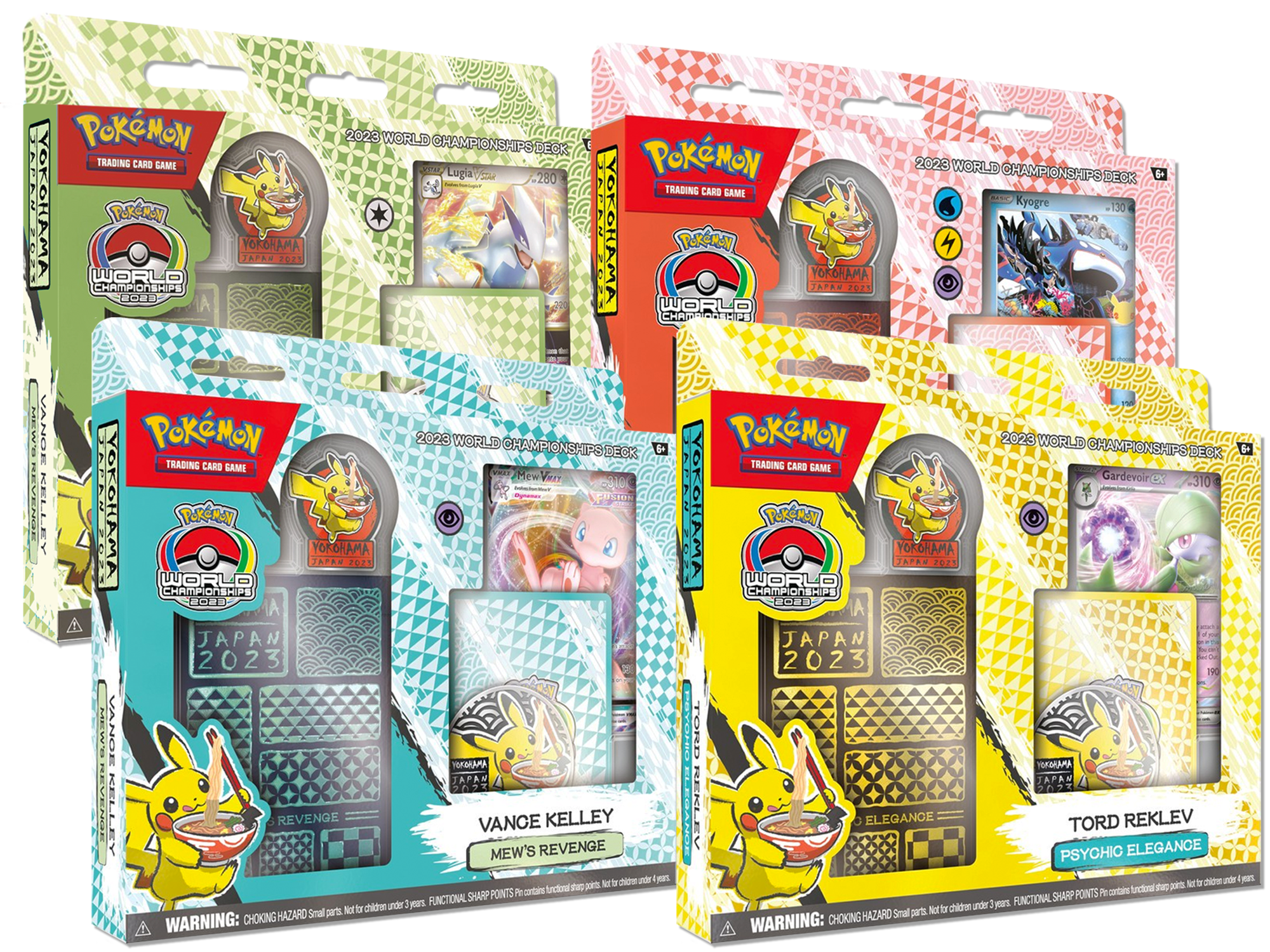 Pokemon World Championships Deck 2023 (Mew, Lugia, Kyogre, Gardevoir) Sealed Display Case