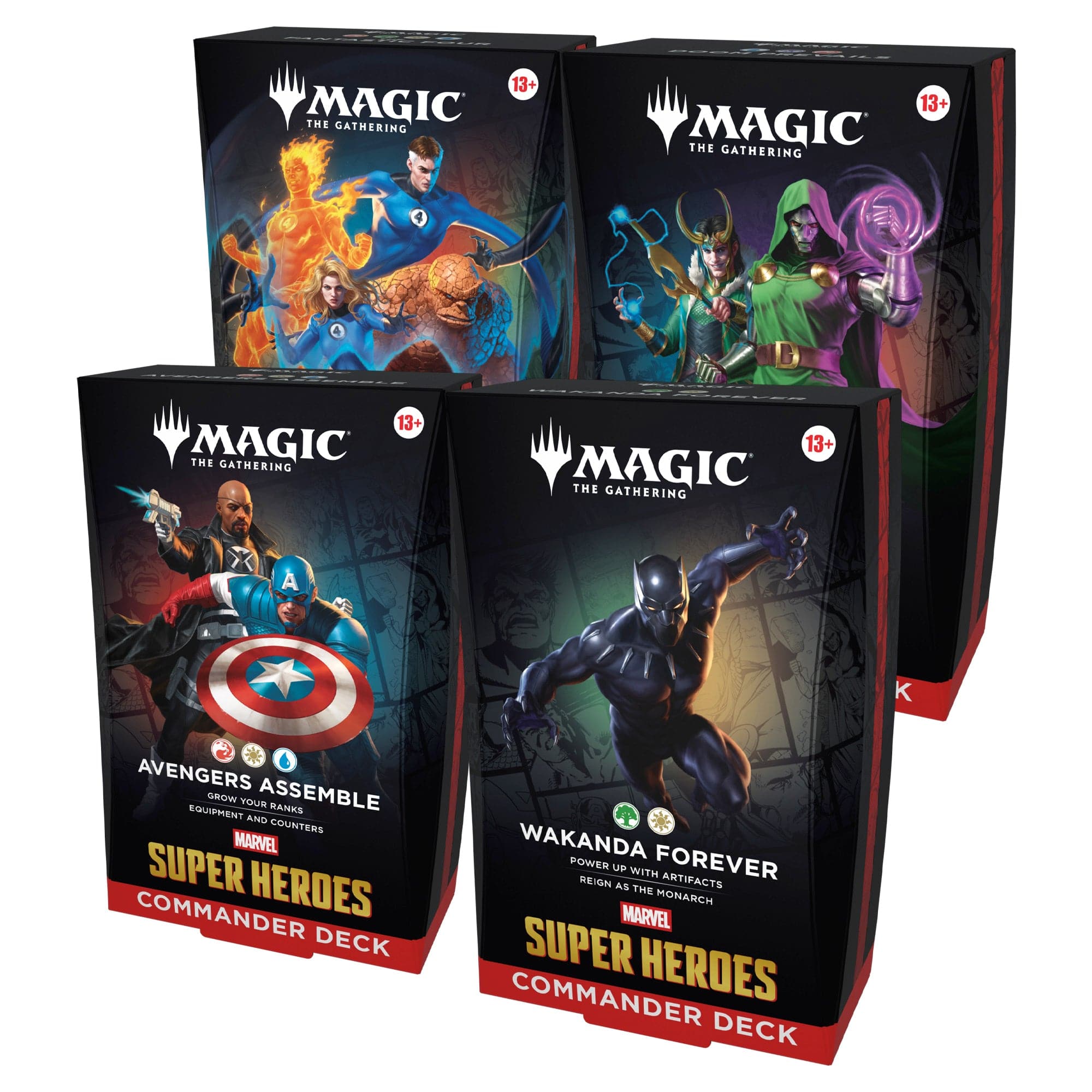 MTG Marvel Super Heroes -Set of 4- Commander Decks