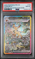PSA 8 - 2025 POKEMON PRE EN-PRISMATIC EVOLUTIONS #144 LEAFEON ex SPECIAL ILLUSTRATION RARE