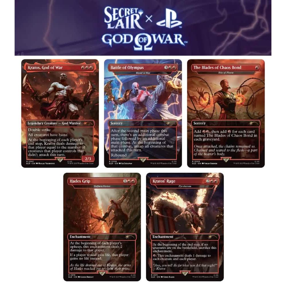 Magic: The Gathering - Secret Lair: Playstation: God of War: Vengence