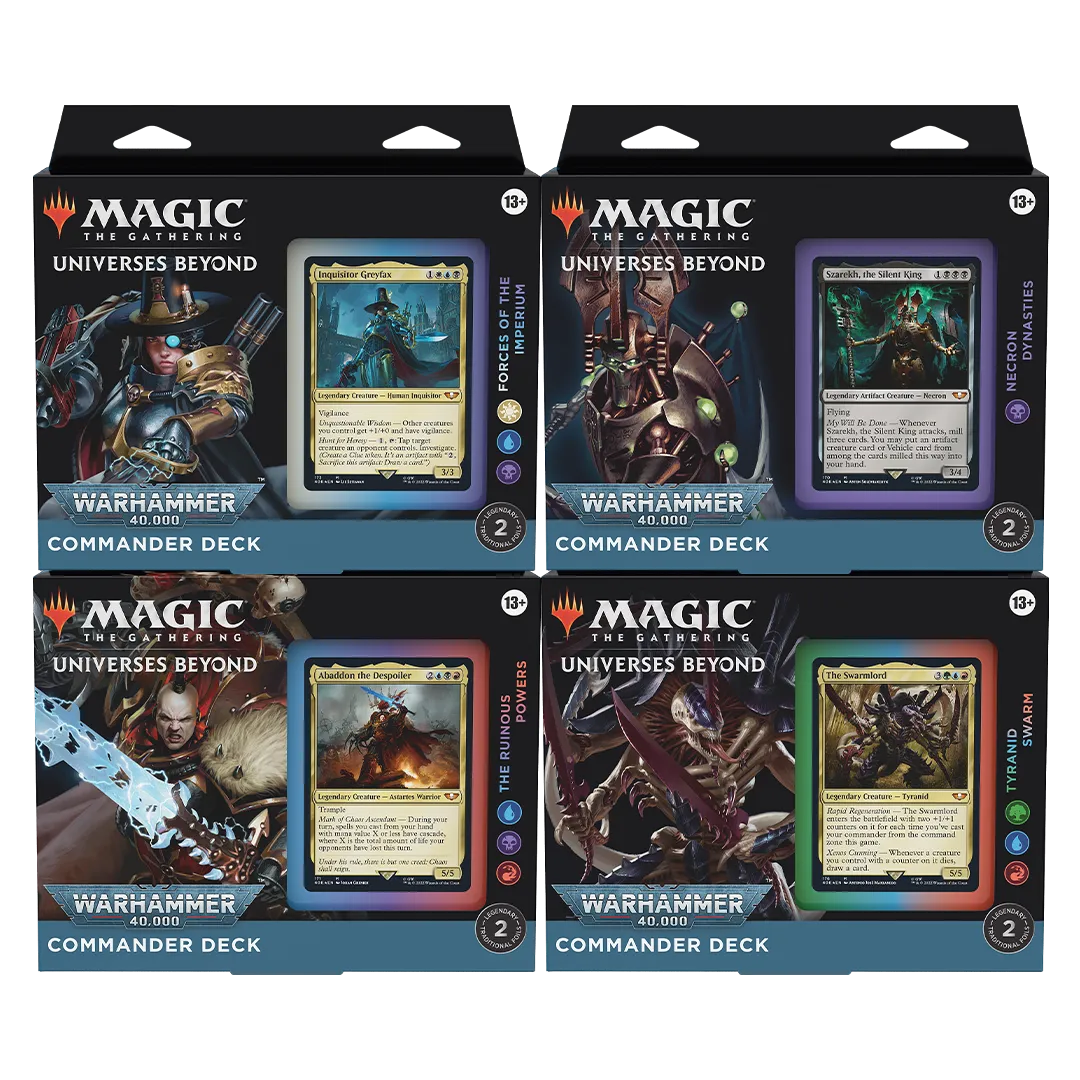 Universes Beyond: Warhammer 40,000 Commander Decks [Set of 4]