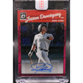 2023 Panini Donruss Optic Baseball - Jasson Dominguez 1990-JD - Optic Pink Velocity Auto /7