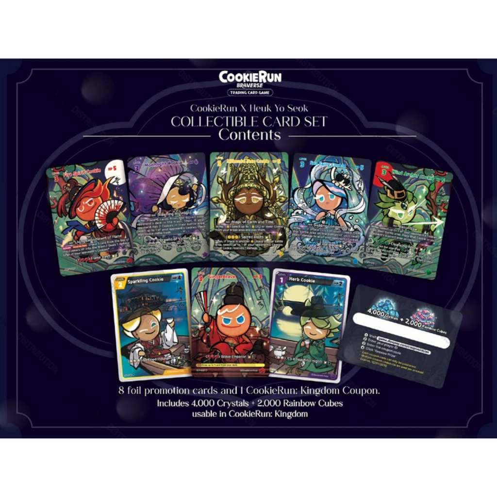 CookieRun x Heuk Yo Seok Collectible Card Set