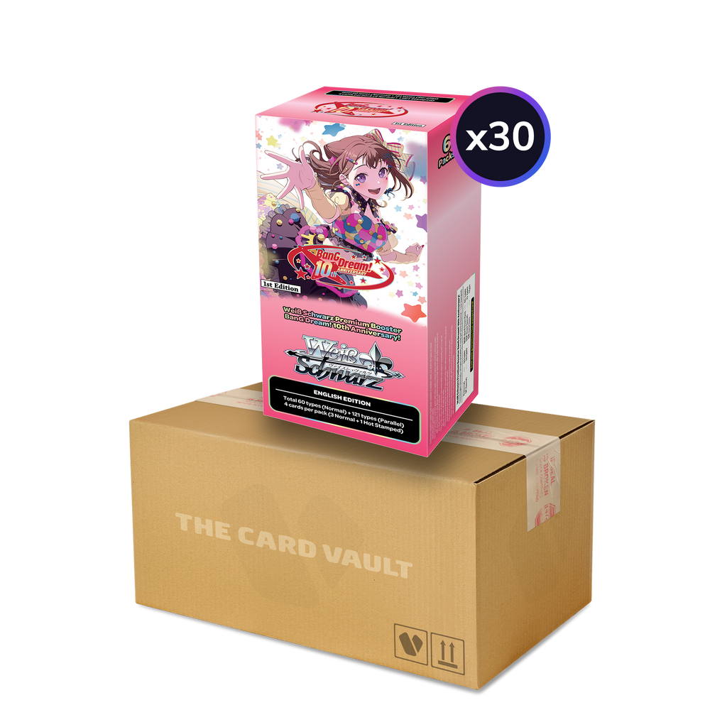 Weiss Schwarz - BanG Dream! 10th Anniversary! - Display Case (30x Booster Boxes)