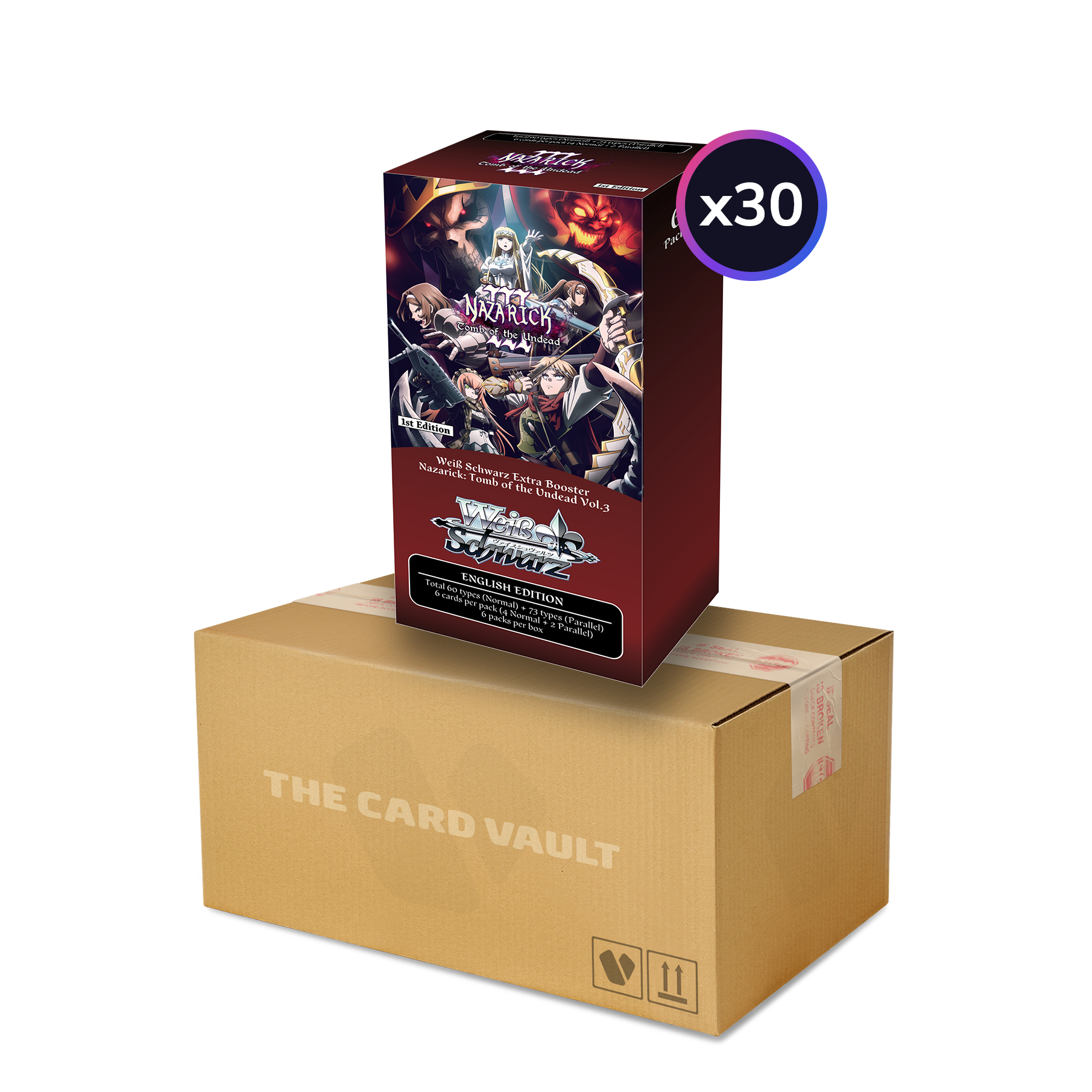 Weiss Schwarz - Nazarick: Tomb of the Undead Vol.3 - Display Case (30x Extra Booster Boxes)