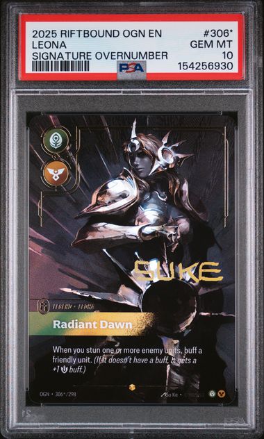 Leona Signature Overnumber PSA 10