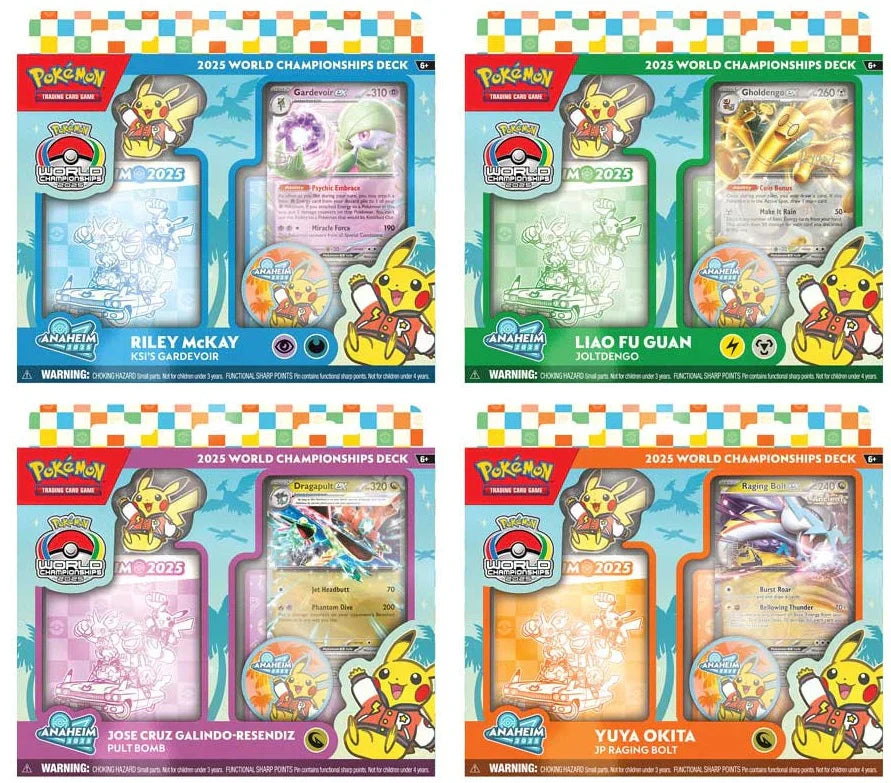 Pokemon TCG - World Championship Deck 2025 Display (8 Decks) *PREORDER*