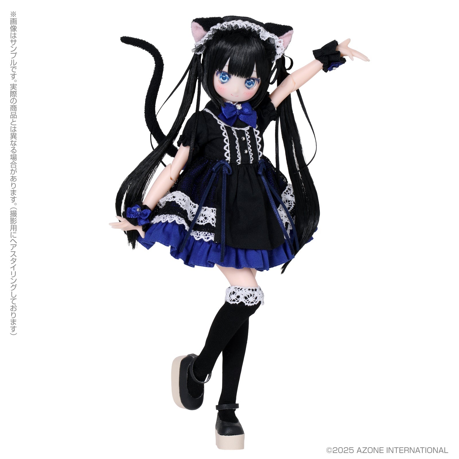 Azone Colorful Dreamin' Mebae A Gift from M.K. Black Cat ver. Doll JAPAN