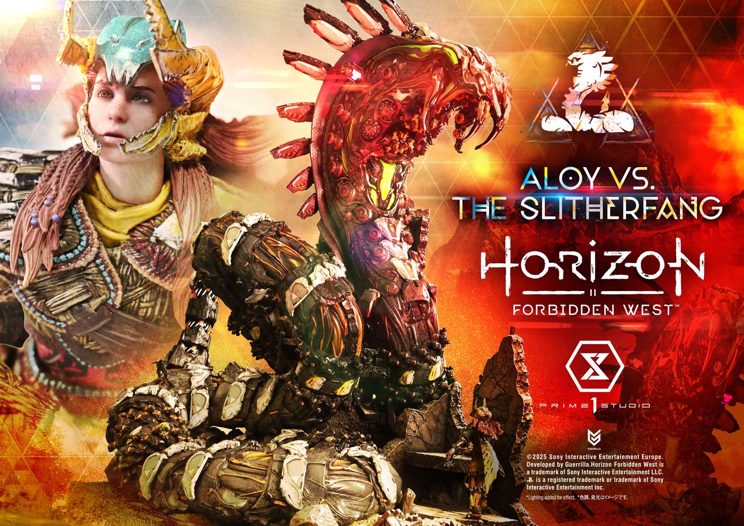 Ultimate Diorama Masterline Horizon Forbidden West Aloy vs. The Slitherfang Bonus Version